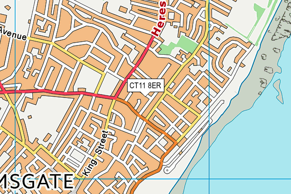 CT11 8ER map - OS VectorMap District (Ordnance Survey)
