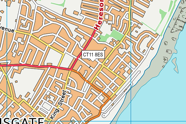 CT11 8ES map - OS VectorMap District (Ordnance Survey)