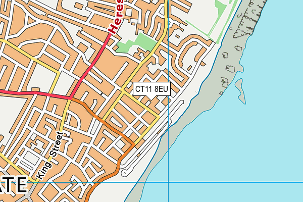 CT11 8EU map - OS VectorMap District (Ordnance Survey)