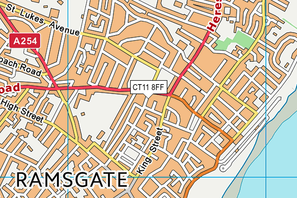 CT11 8FF map - OS VectorMap District (Ordnance Survey)