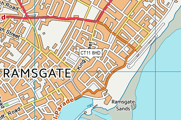 CT11 8HD map - OS VectorMap District (Ordnance Survey)