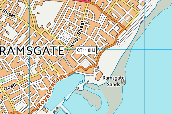 CT11 8HJ map - OS VectorMap District (Ordnance Survey)