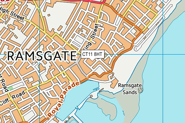 CT11 8HT map - OS VectorMap District (Ordnance Survey)