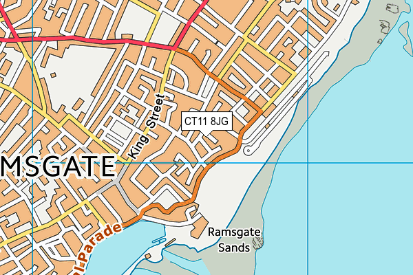 CT11 8JG map - OS VectorMap District (Ordnance Survey)