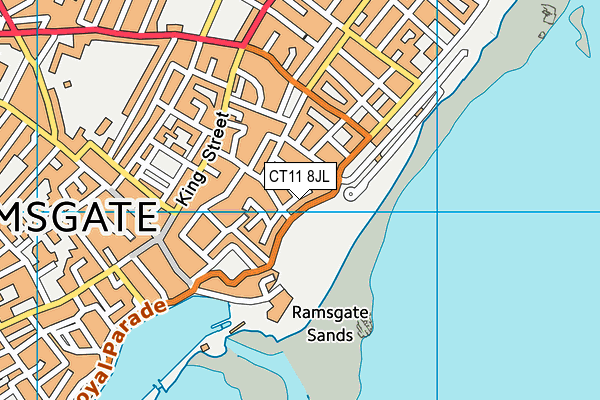 CT11 8JL map - OS VectorMap District (Ordnance Survey)