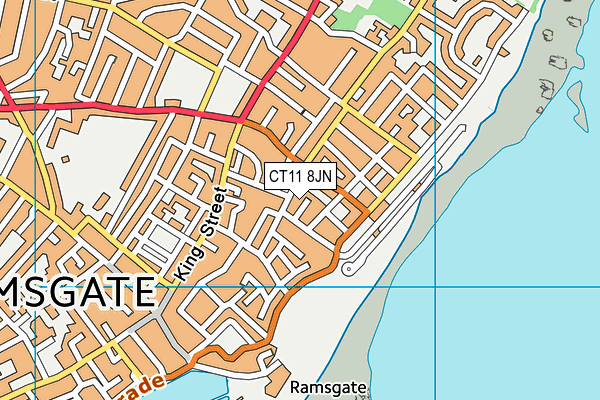 CT11 8JN map - OS VectorMap District (Ordnance Survey)