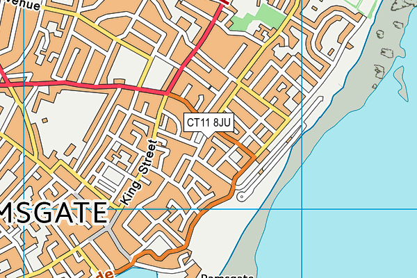 CT11 8JU map - OS VectorMap District (Ordnance Survey)