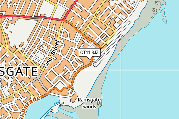 CT11 8JZ map - OS VectorMap District (Ordnance Survey)