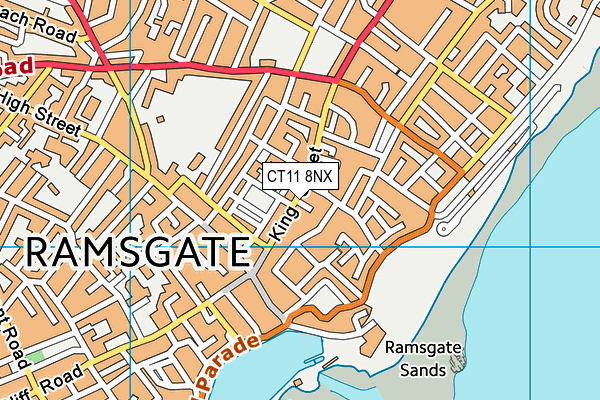 CT11 8NX map - OS VectorMap District (Ordnance Survey)