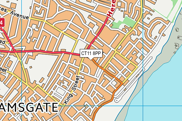 CT11 8PP map - OS VectorMap District (Ordnance Survey)