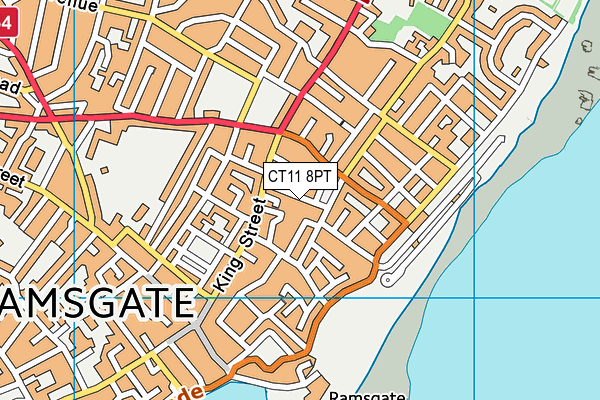 CT11 8PT map - OS VectorMap District (Ordnance Survey)