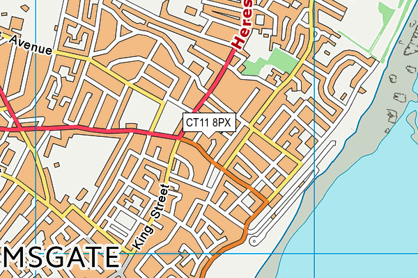 CT11 8PX map - OS VectorMap District (Ordnance Survey)