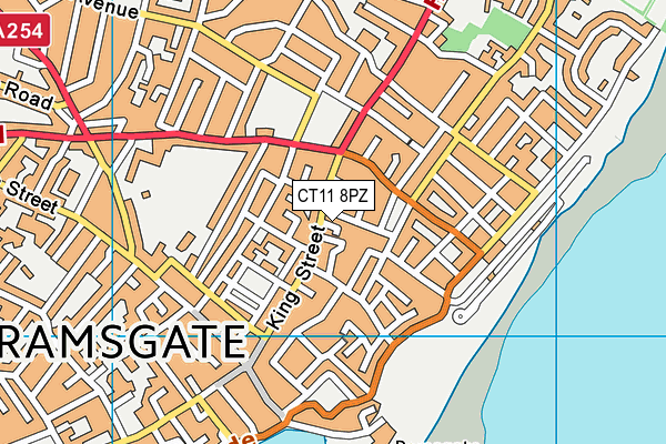 CT11 8PZ map - OS VectorMap District (Ordnance Survey)