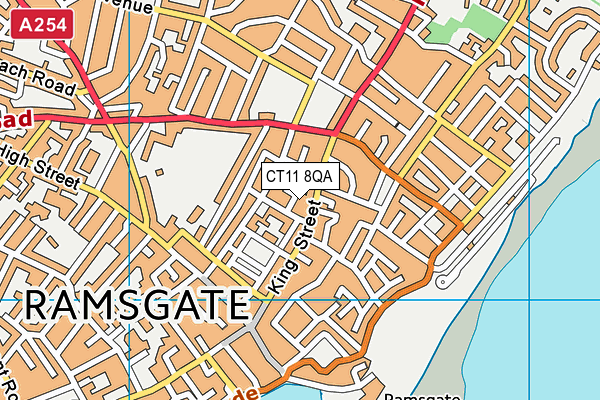 CT11 8QA map - OS VectorMap District (Ordnance Survey)