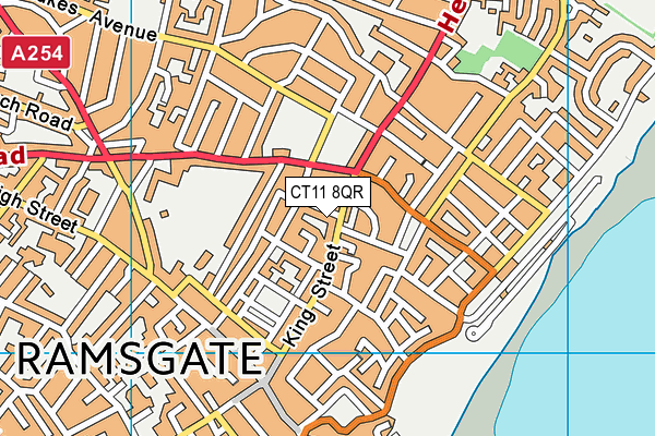 CT11 8QR map - OS VectorMap District (Ordnance Survey)