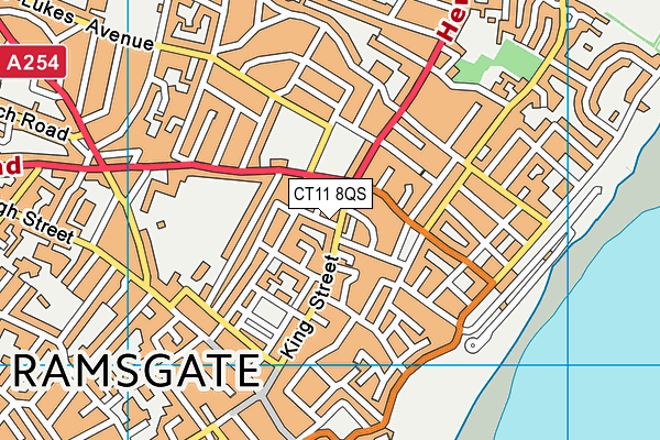 CT11 8QS map - OS VectorMap District (Ordnance Survey)