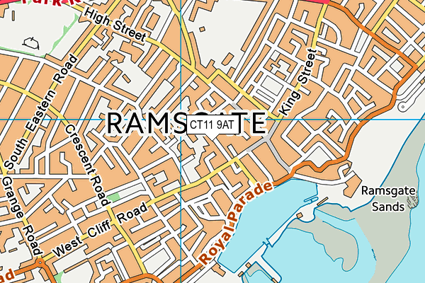 CT11 9AT map - OS VectorMap District (Ordnance Survey)