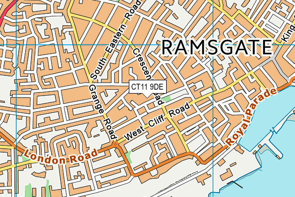 CT11 9DE map - OS VectorMap District (Ordnance Survey)