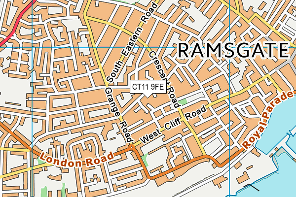 CT11 9FE map - OS VectorMap District (Ordnance Survey)