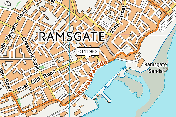 Map of RAMSGATE DEVELOPMENT COMPANY LIMITED at district scale