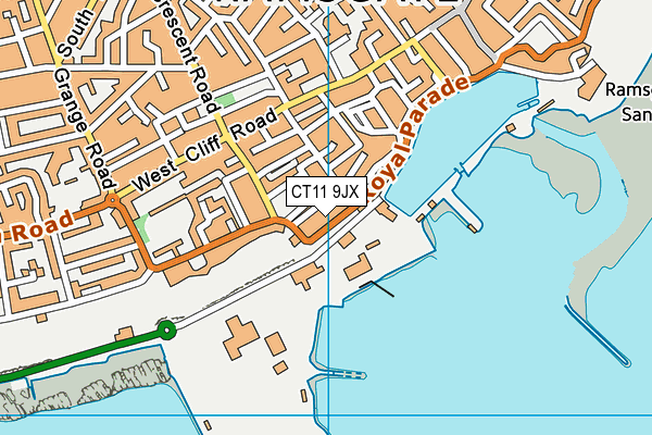 CT11 9JX map - OS VectorMap District (Ordnance Survey)