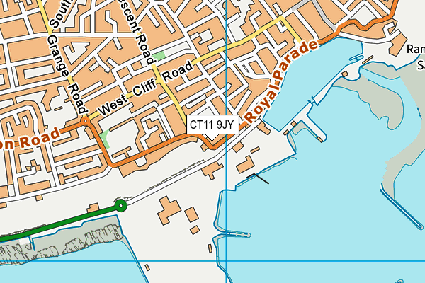 CT11 9JY map - OS VectorMap District (Ordnance Survey)