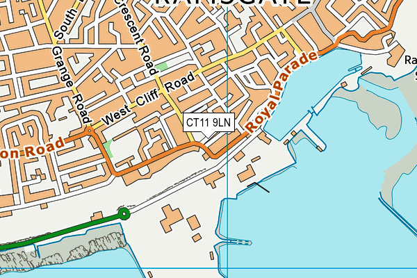 CT11 9LN map - OS VectorMap District (Ordnance Survey)