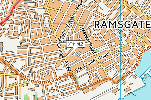 CT11 9LZ map - OS VectorMap District (Ordnance Survey)