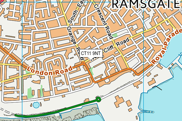 CT11 9NT map - OS VectorMap District (Ordnance Survey)