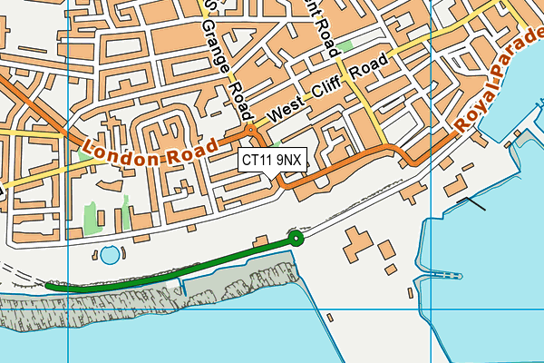 CT11 9NX map - OS VectorMap District (Ordnance Survey)