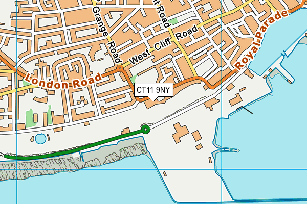 CT11 9NY map - OS VectorMap District (Ordnance Survey)