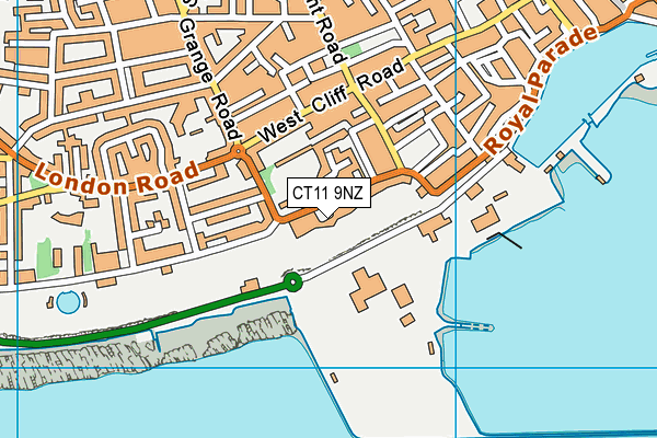 CT11 9NZ map - OS VectorMap District (Ordnance Survey)