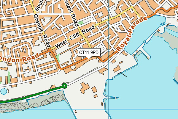 CT11 9PD map - OS VectorMap District (Ordnance Survey)