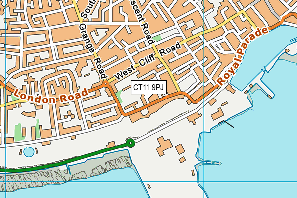 CT11 9PJ map - OS VectorMap District (Ordnance Survey)
