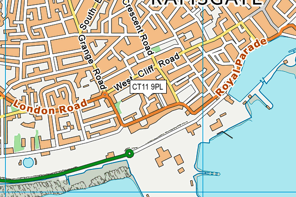 CT11 9PL map - OS VectorMap District (Ordnance Survey)