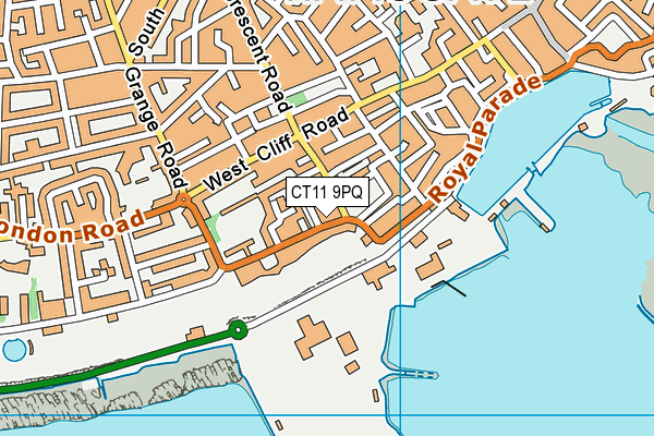 CT11 9PQ map - OS VectorMap District (Ordnance Survey)