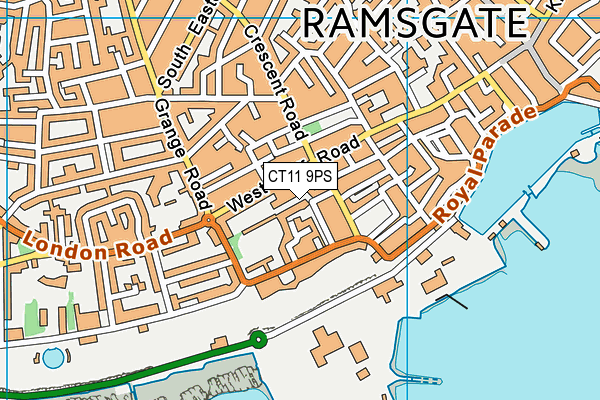 CT11 9PS map - OS VectorMap District (Ordnance Survey)