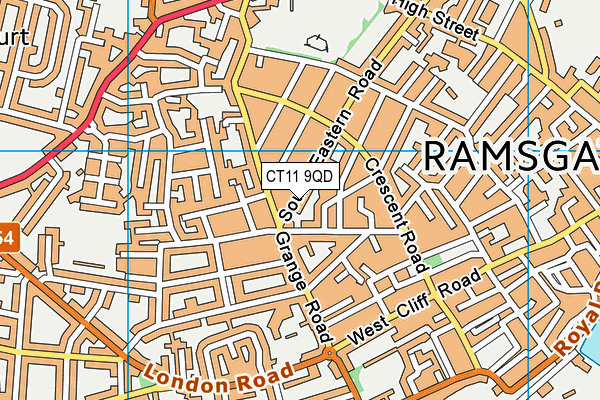 CT11 9QD map - OS VectorMap District (Ordnance Survey)