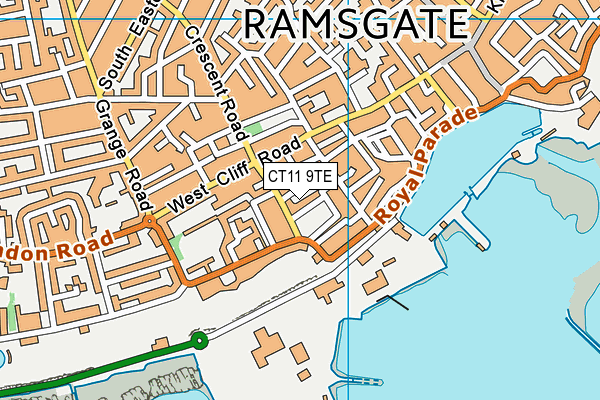 CT11 9TE map - OS VectorMap District (Ordnance Survey)