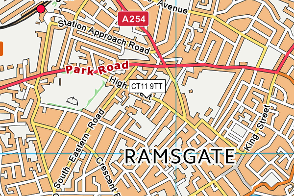 Ramsgate Leisure Centre map (CT11 9TT) - OS VectorMap District (Ordnance Survey)