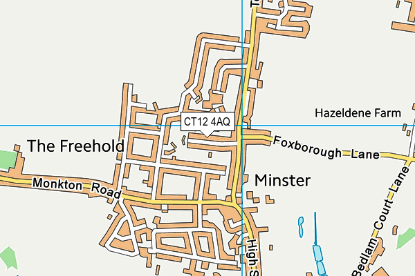 CT12 4AQ map - OS VectorMap District (Ordnance Survey)
