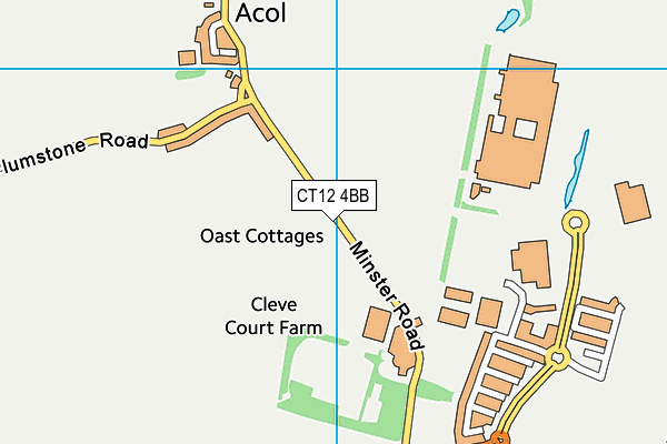 CT12 4BB map - OS VectorMap District (Ordnance Survey)