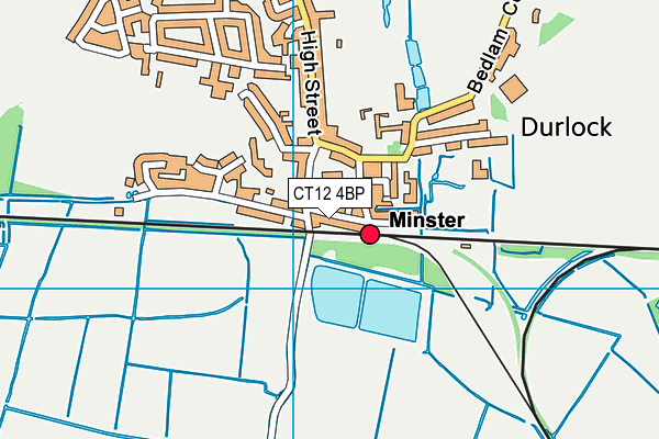 CT12 4BP map - OS VectorMap District (Ordnance Survey)