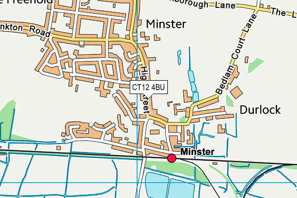 CT12 4BU map - OS VectorMap District (Ordnance Survey)