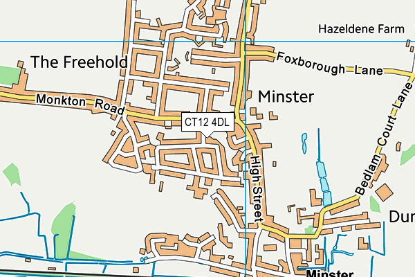 CT12 4DL map - OS VectorMap District (Ordnance Survey)