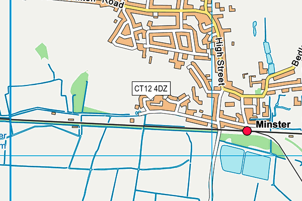 CT12 4DZ map - OS VectorMap District (Ordnance Survey)
