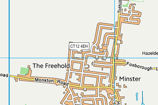 CT12 4EH map - OS VectorMap District (Ordnance Survey)