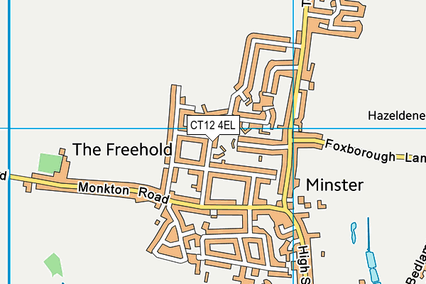 CT12 4EL map - OS VectorMap District (Ordnance Survey)