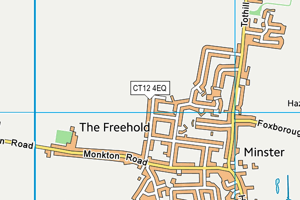 CT12 4EQ map - OS VectorMap District (Ordnance Survey)