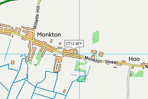 CT12 4EY map - OS VectorMap District (Ordnance Survey)